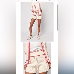 Faherty Varsity Cardigan and Sweater Short Set